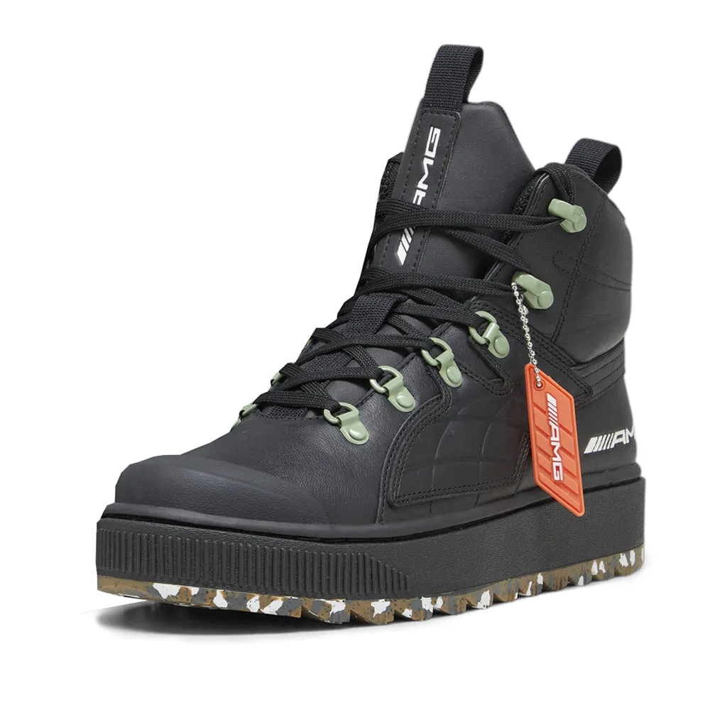 AMG Ren Round Toe Lace Up Boots