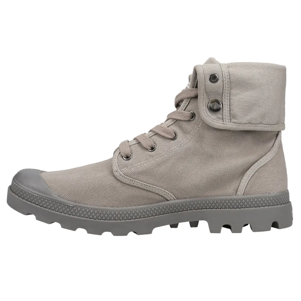 Baggy Round Toe Lace Up Boots