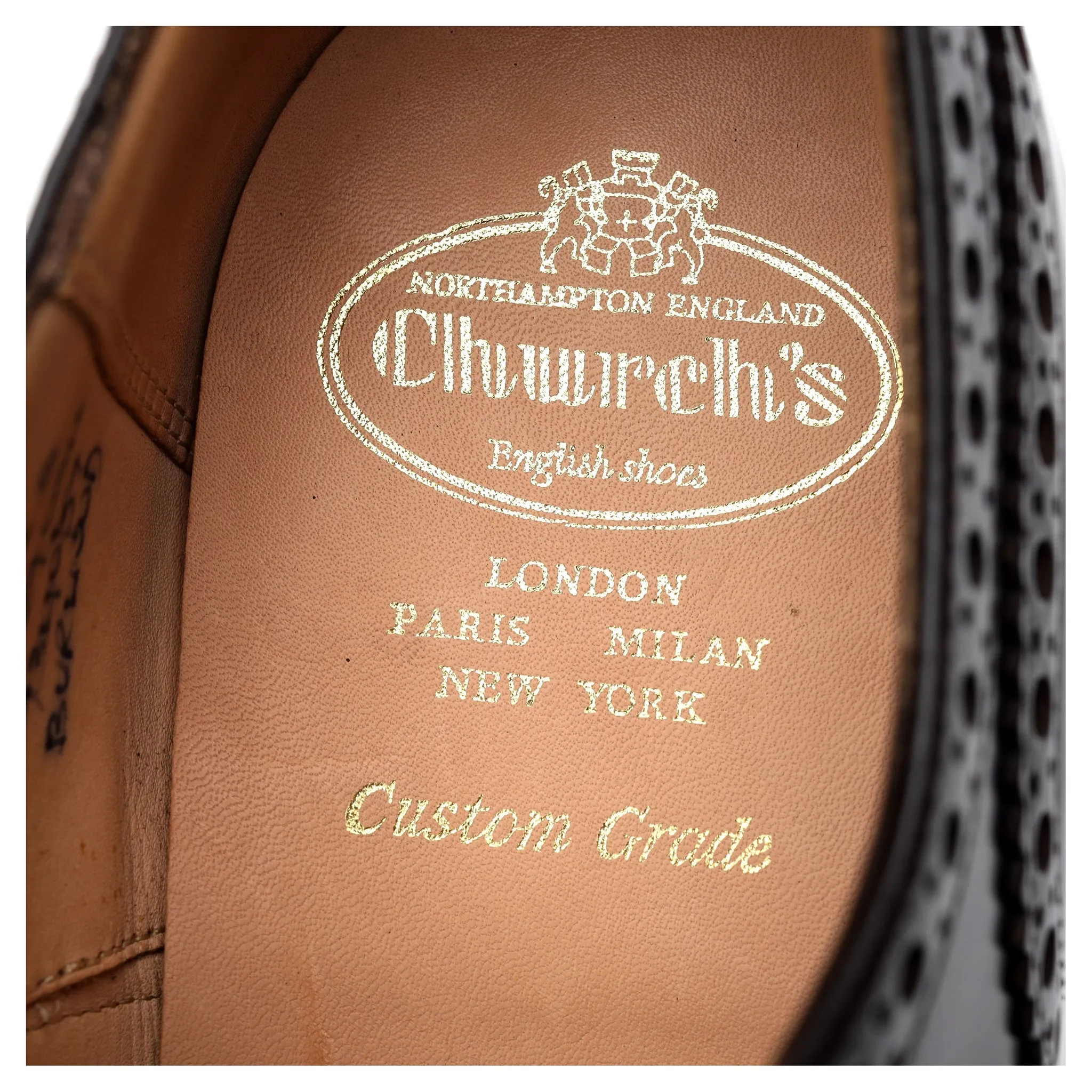 'Burwood' Dark Brown Leather Oxford Brogues UK 10 G