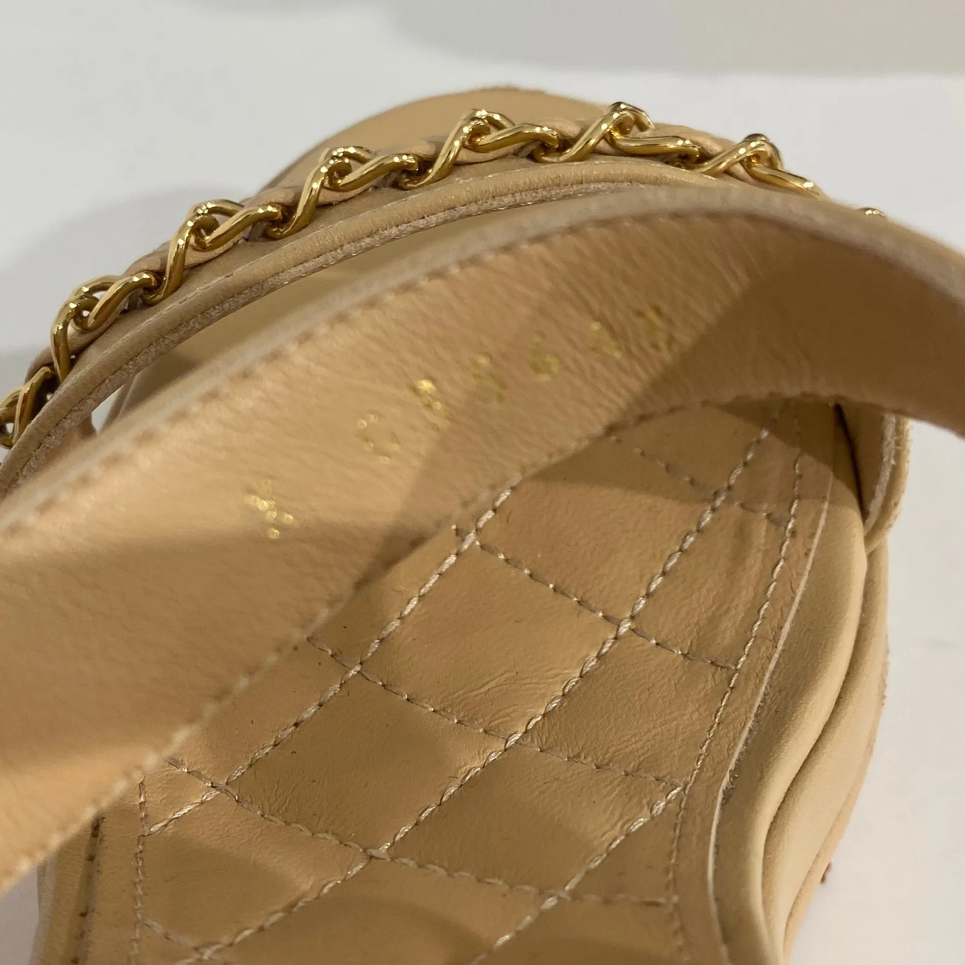 Chanel 2020 Wicker Platform Sandals