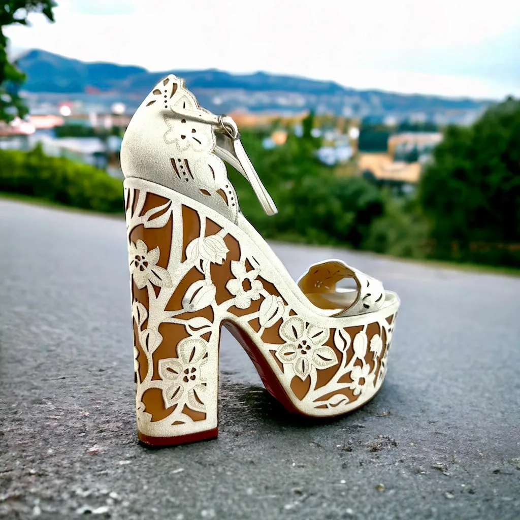 CHRISTIAN LOUBOUTIN Houghton Platform Sandals | Size 37.5