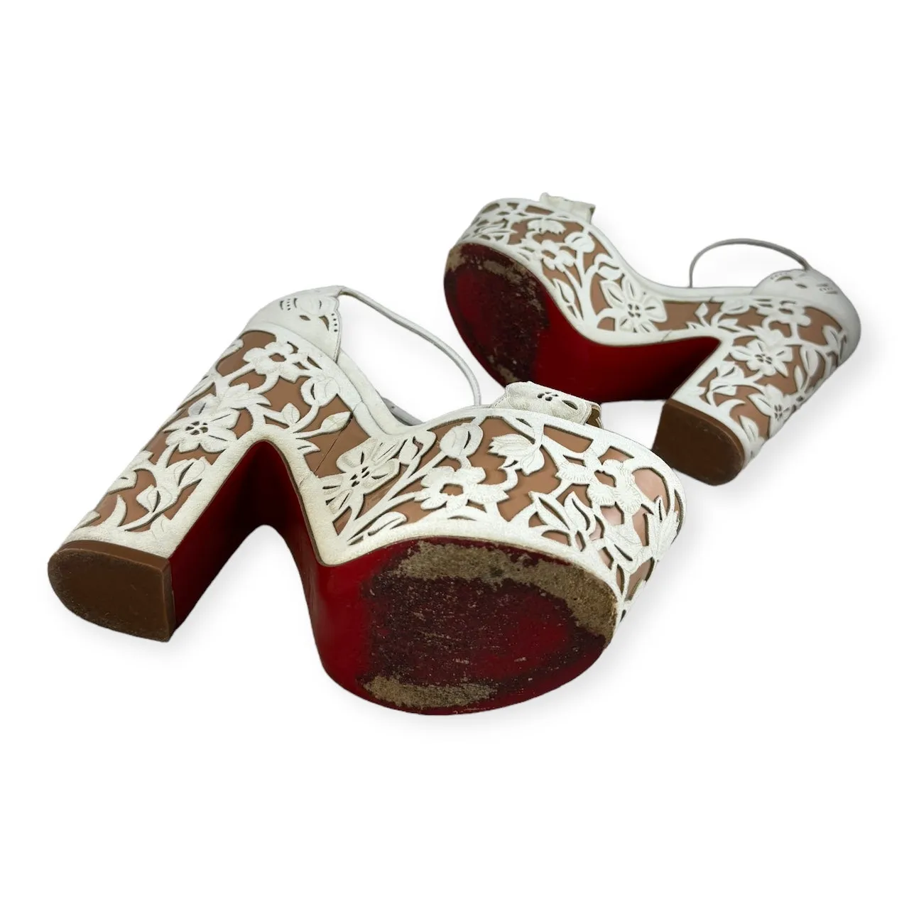 CHRISTIAN LOUBOUTIN Houghton Platform Sandals | Size 37.5
