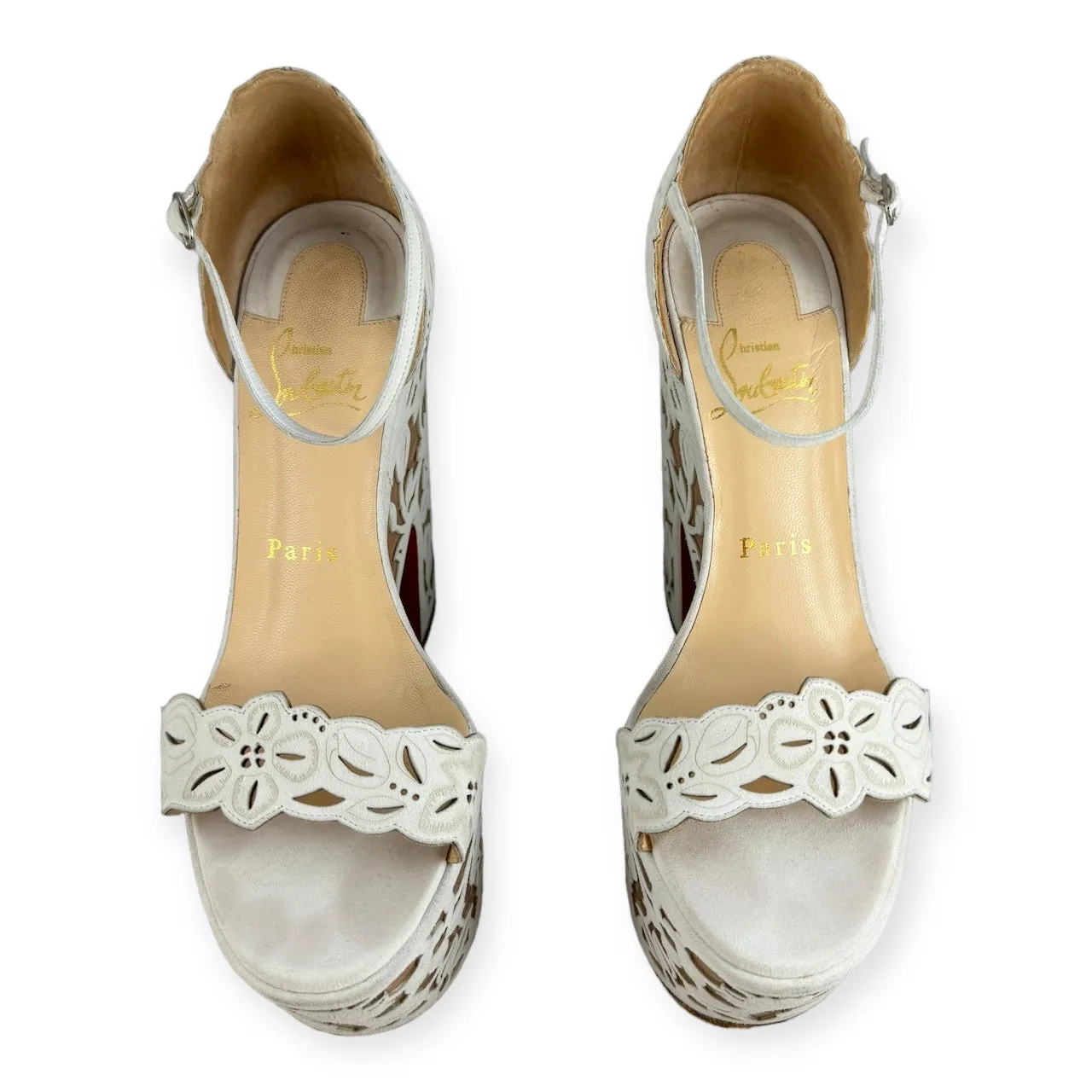CHRISTIAN LOUBOUTIN Houghton Platform Sandals | Size 37.5
