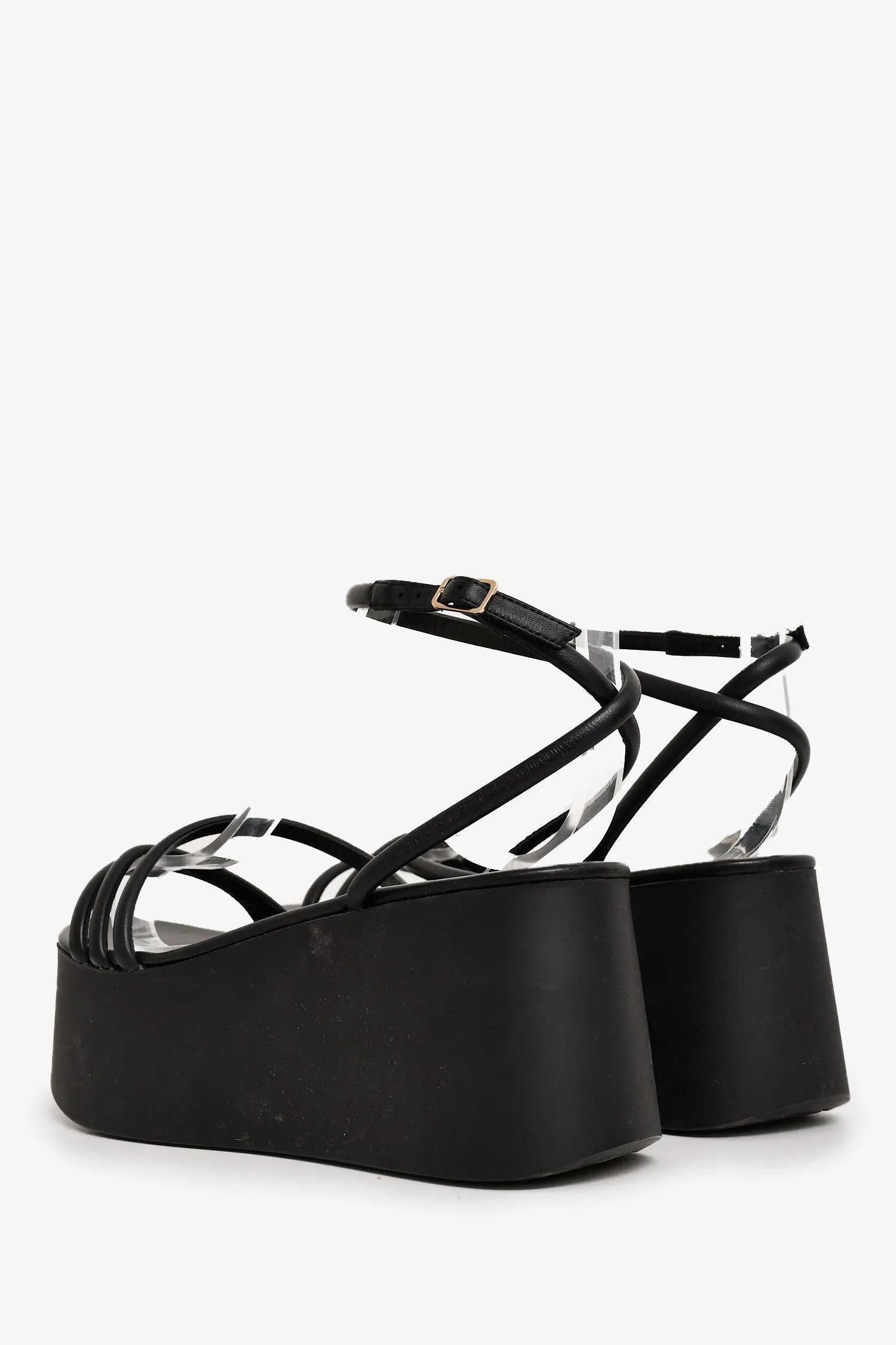 Gianvito Rossi Black Platform Sandals Size 38