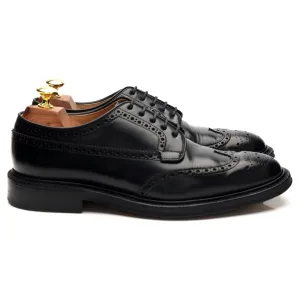 'Grafton' Black Leather Derby Brogues UK 7.5 F