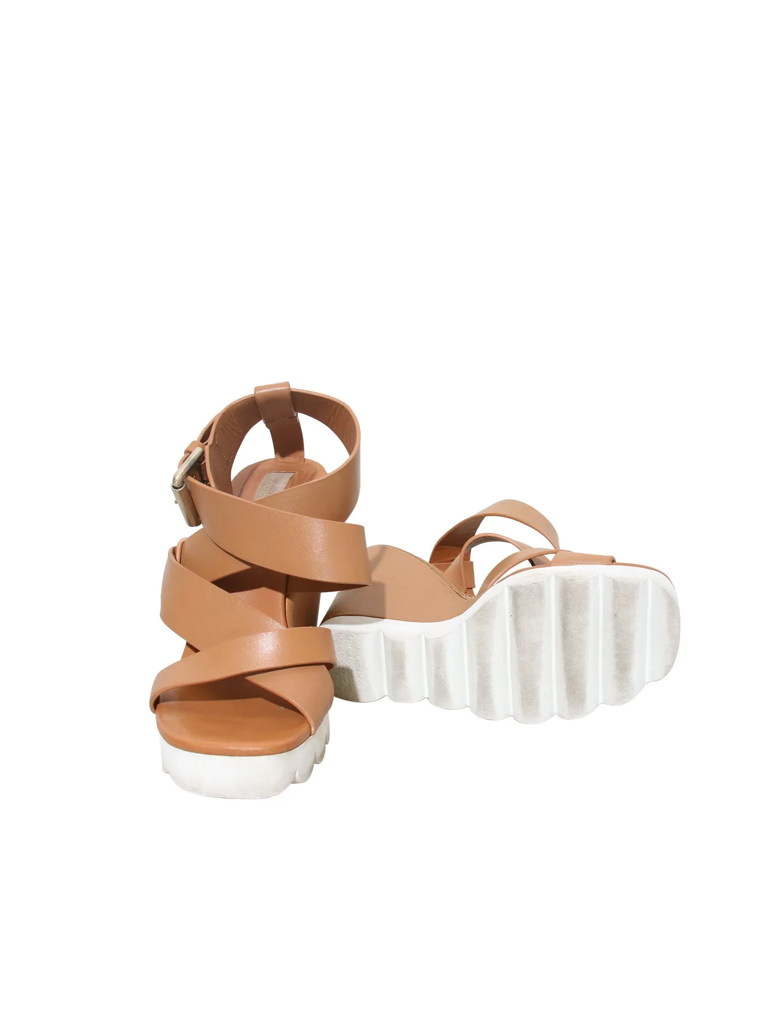Leather Wedge Sandals