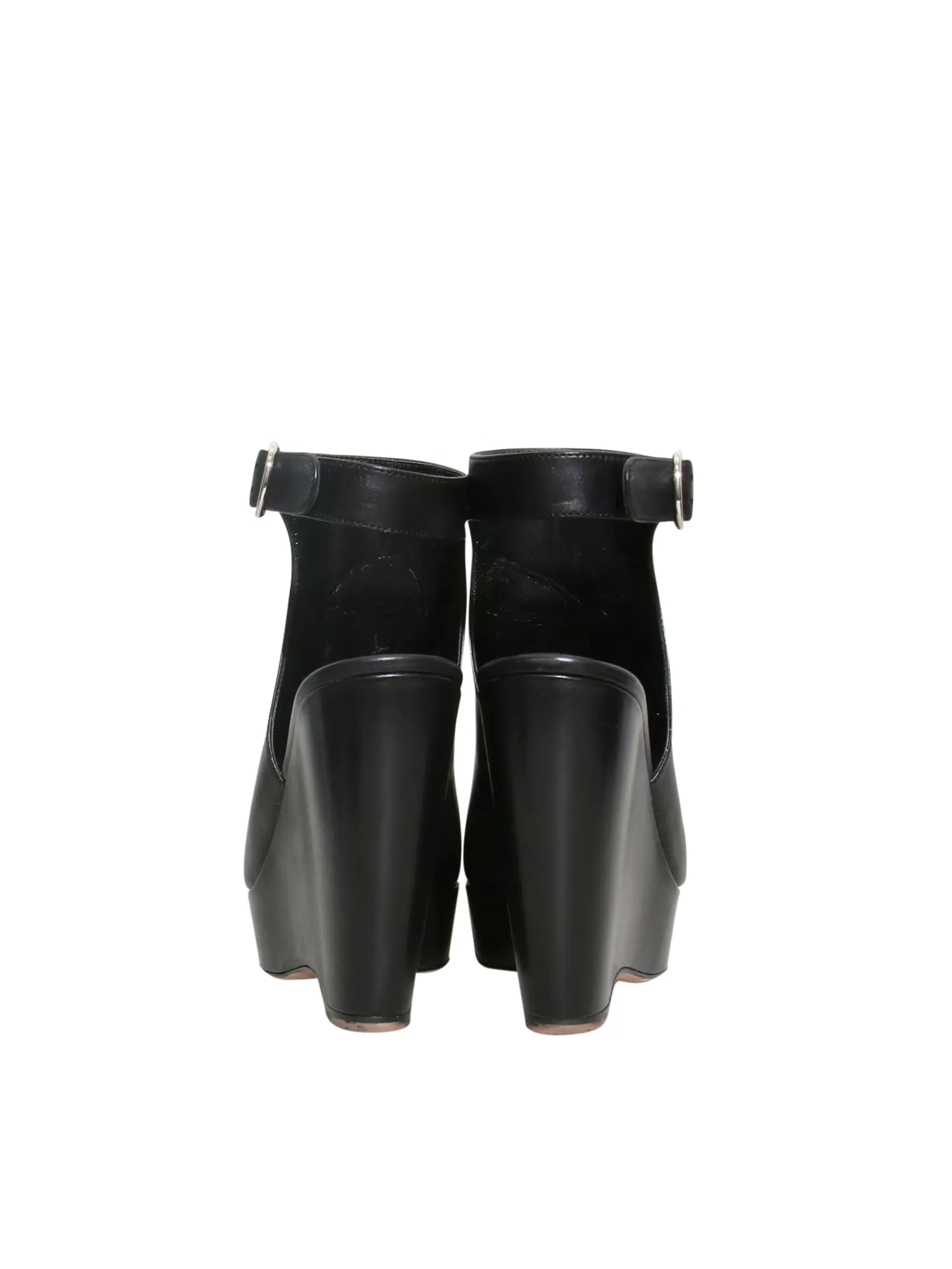 Leather Wedge Sandals