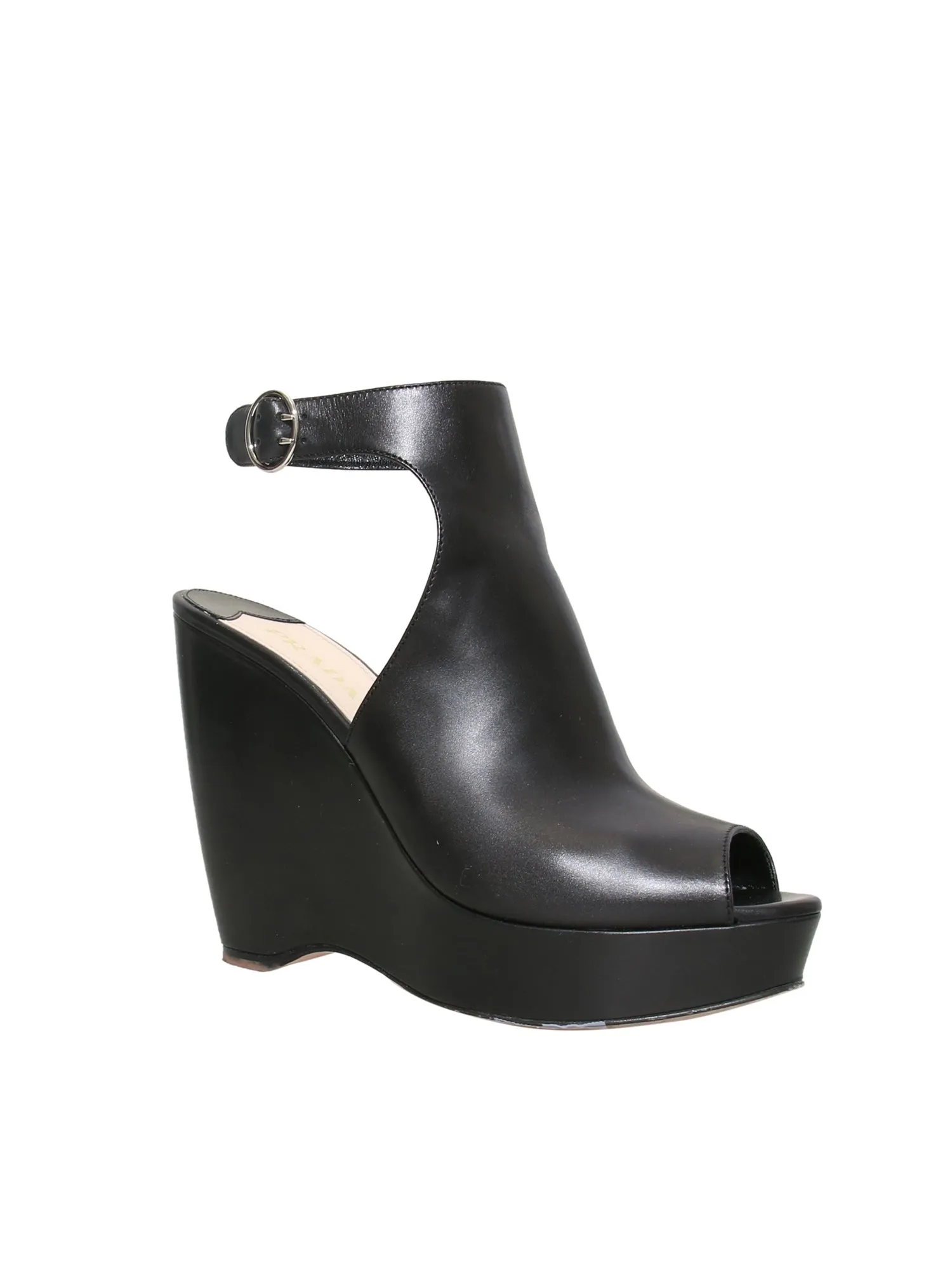 Leather Wedge Sandals
