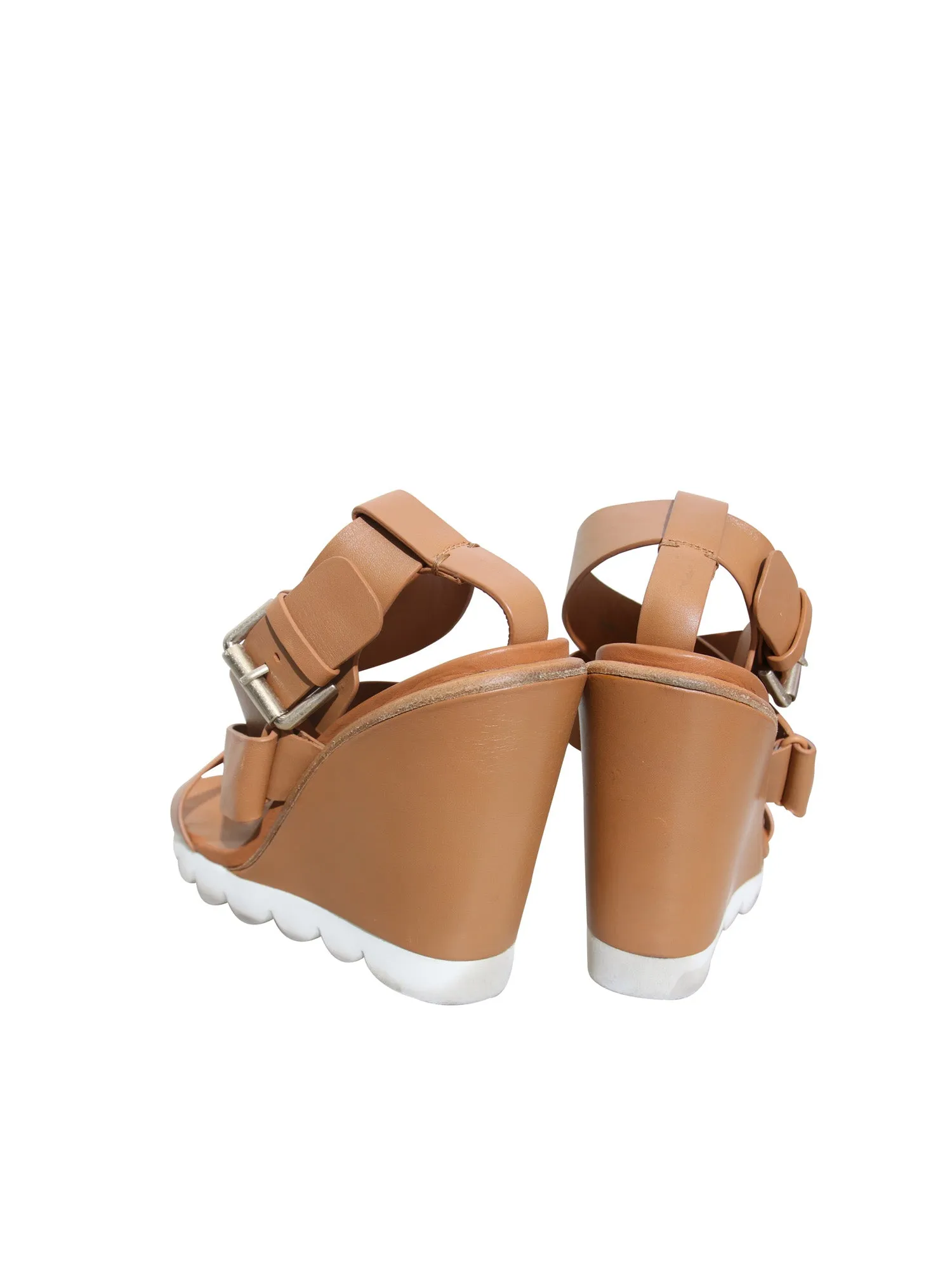 Leather Wedge Sandals