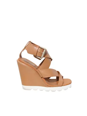 Leather Wedge Sandals