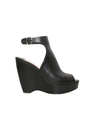 Leather Wedge Sandals