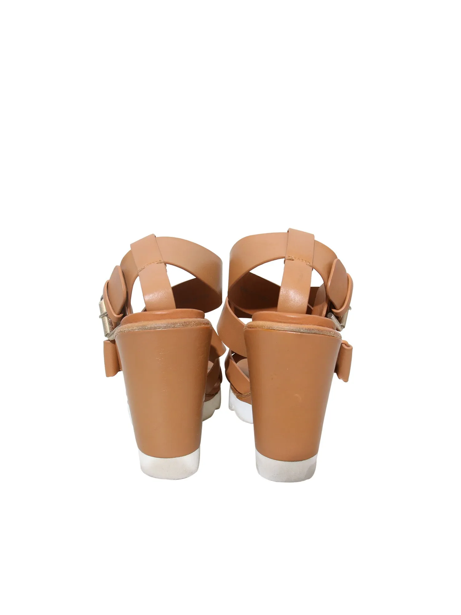 Leather Wedge Sandals