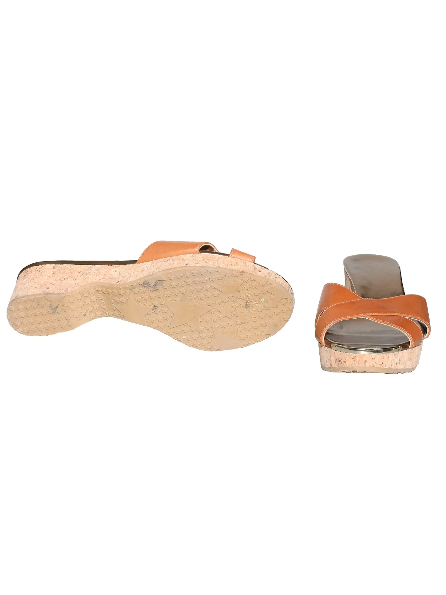 Leather Wedge Sandals