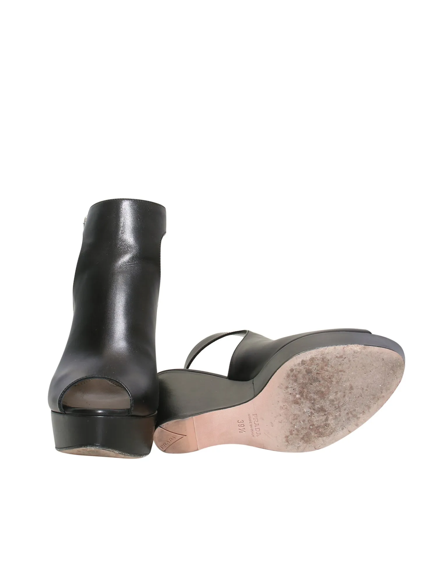Leather Wedge Sandals