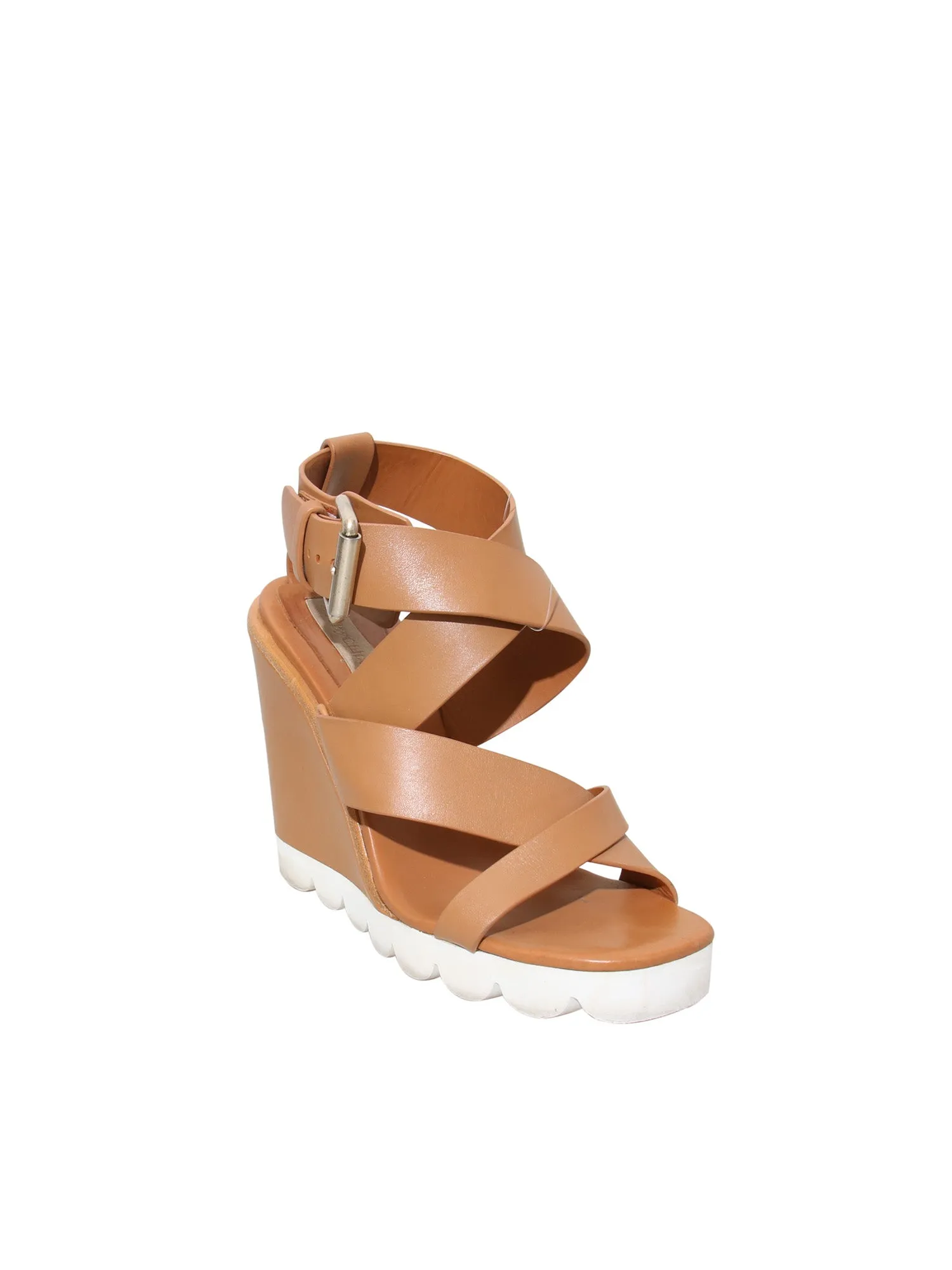 Leather Wedge Sandals