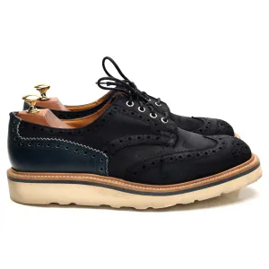 'M7292' Navy Blue Suede Derby Brogues UK 9