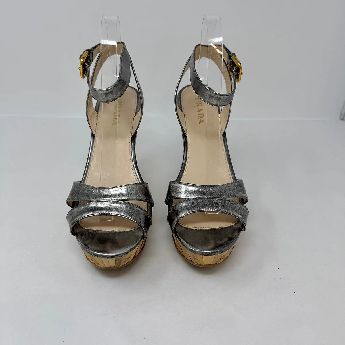 Prada Platfrom Wedge Sandals