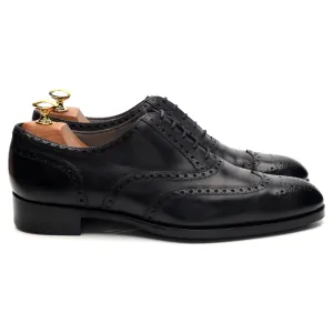 'Rothschild' Black Leather Oxford Brogues UK 8 E