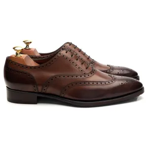 'Rothschild' Brown Leather Oxford Brogues UK 9.5 E