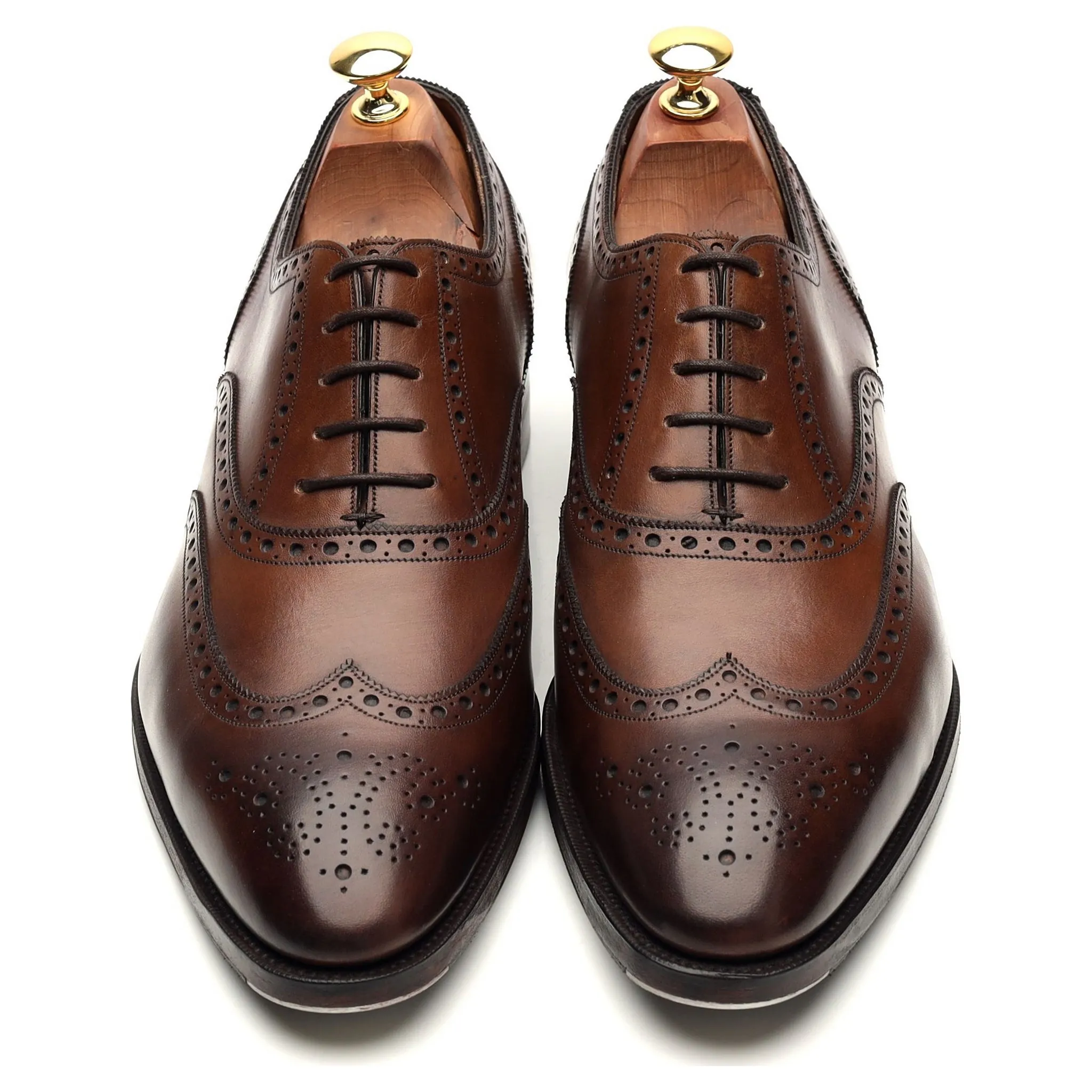 'Rothschild' Brown Leather Oxford Brogues UK 9.5 E