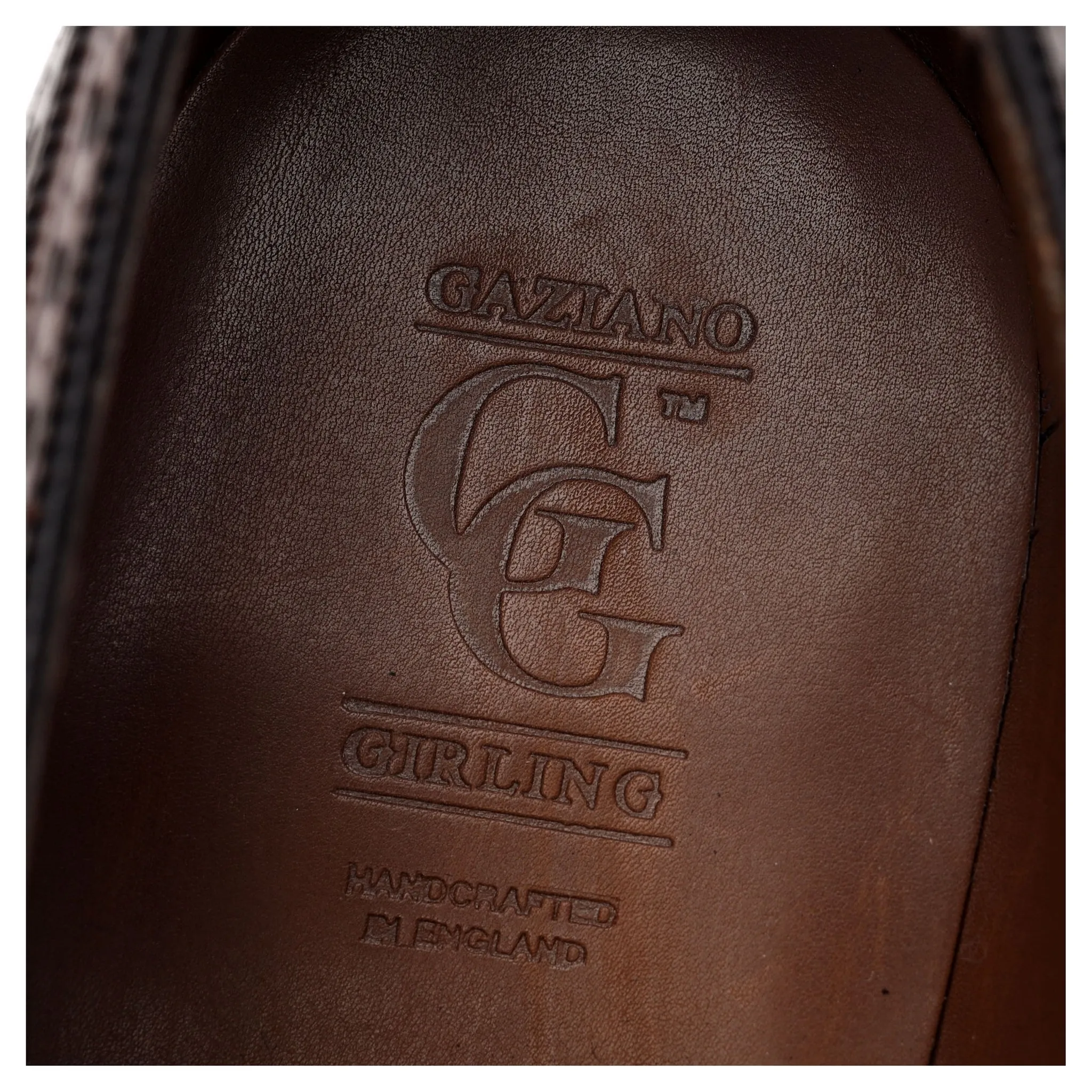'Rothschild' Brown Leather Oxford Brogues UK 9.5 E