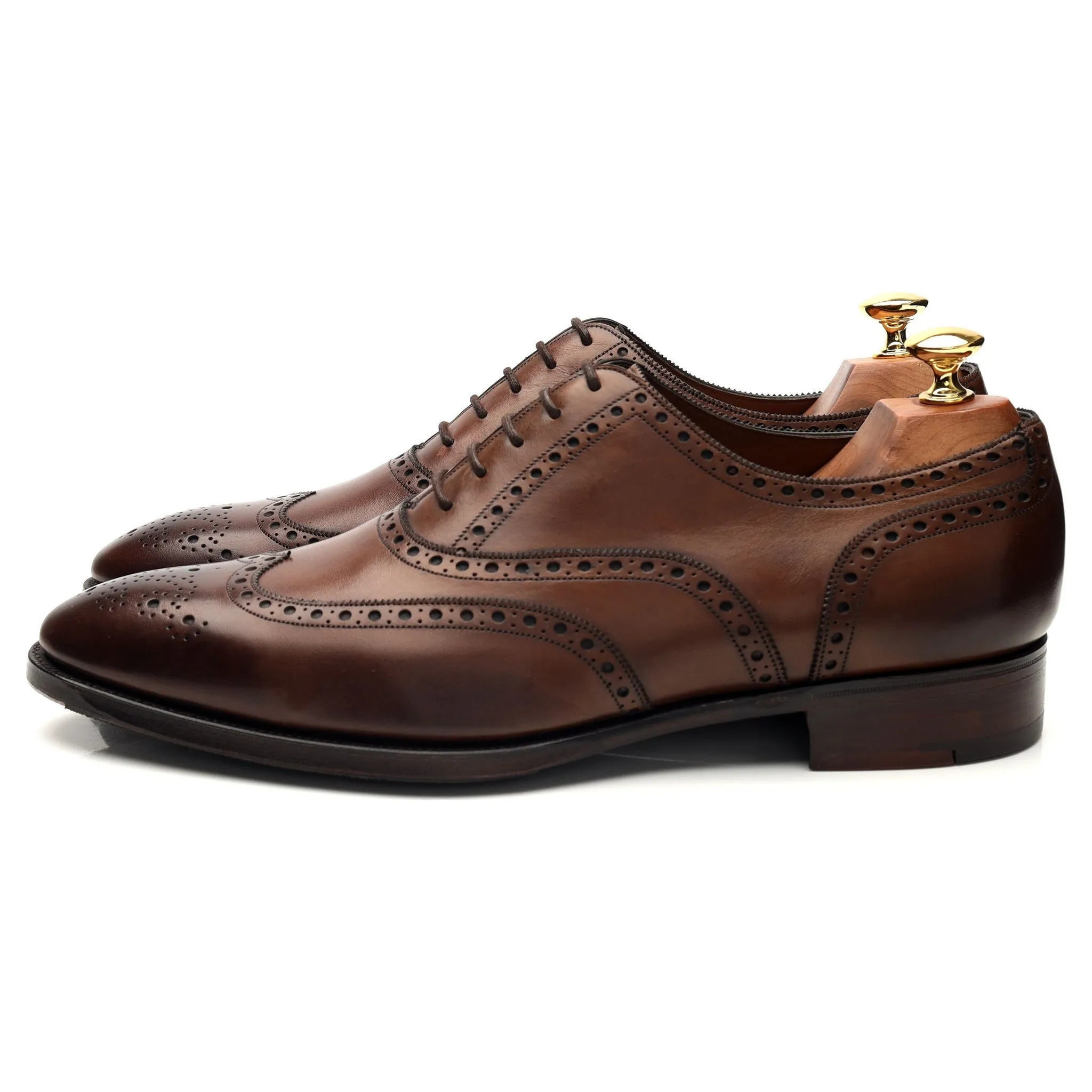'Rothschild' Brown Leather Oxford Brogues UK 9.5 E