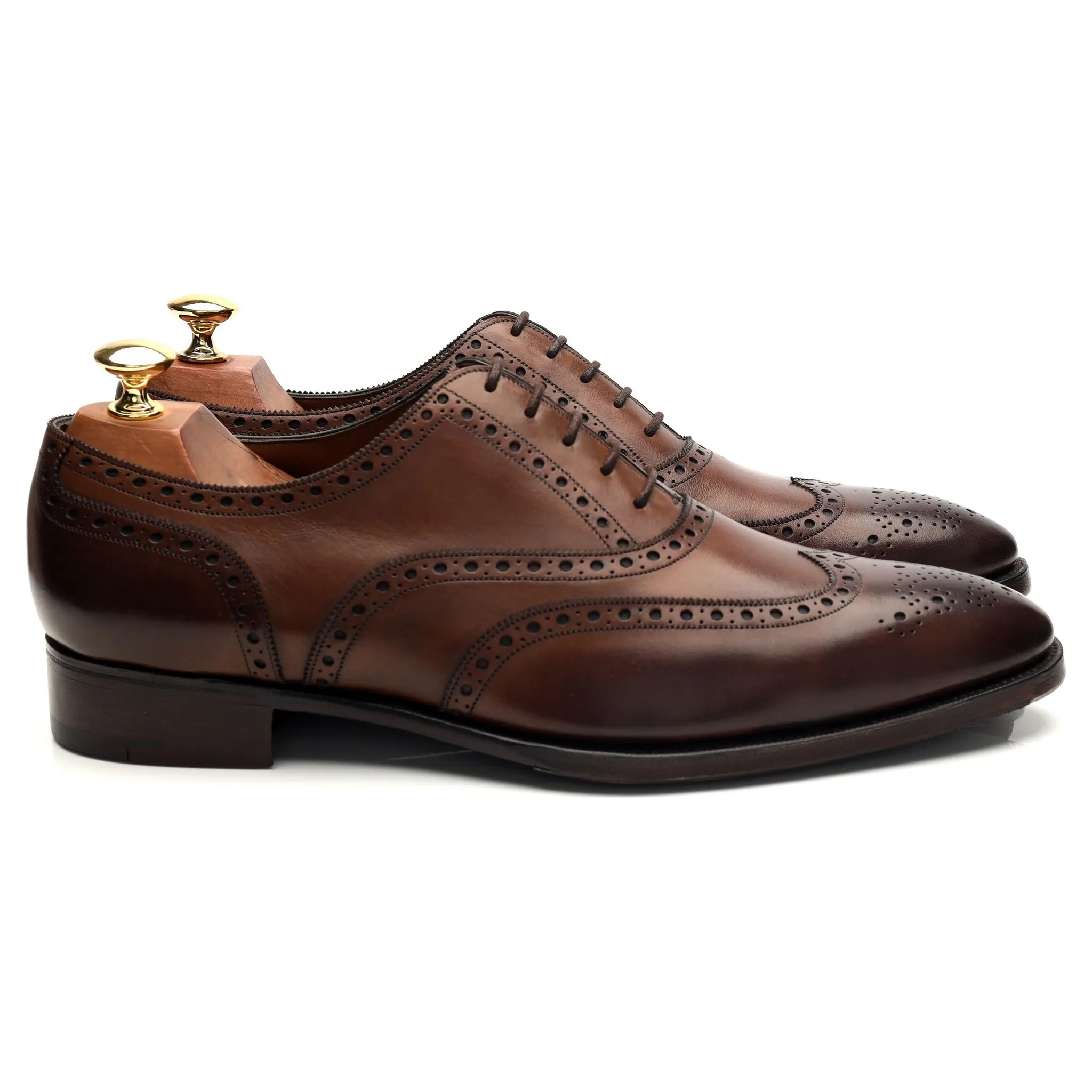 'Rothschild' Brown Leather Oxford Brogues UK 9.5 E