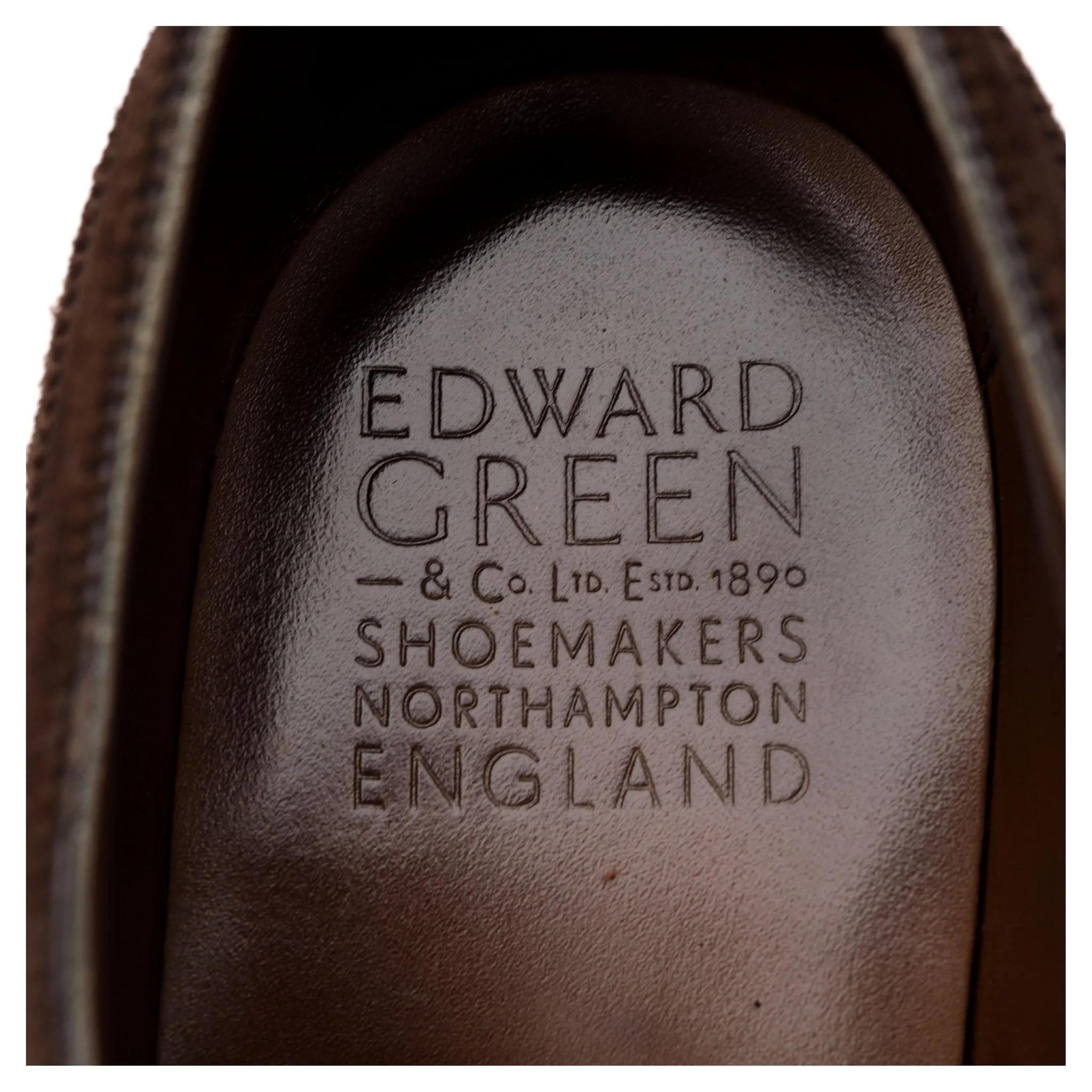 'Sandringham' Dark Brown Suede Derby Brogues UK 10 E