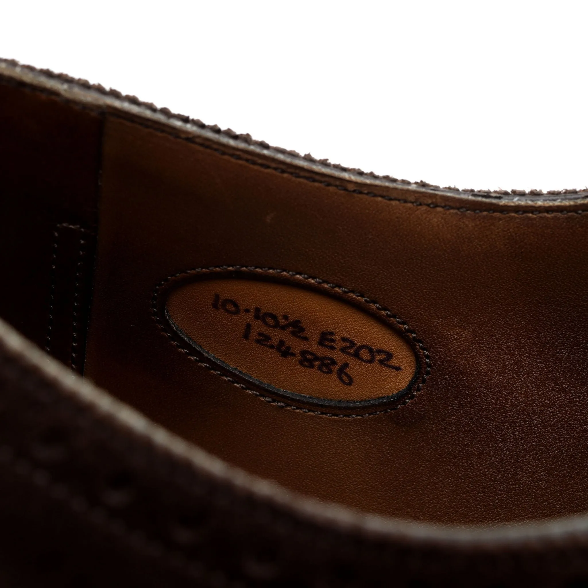 'Sandringham' Dark Brown Suede Derby Brogues UK 10 E