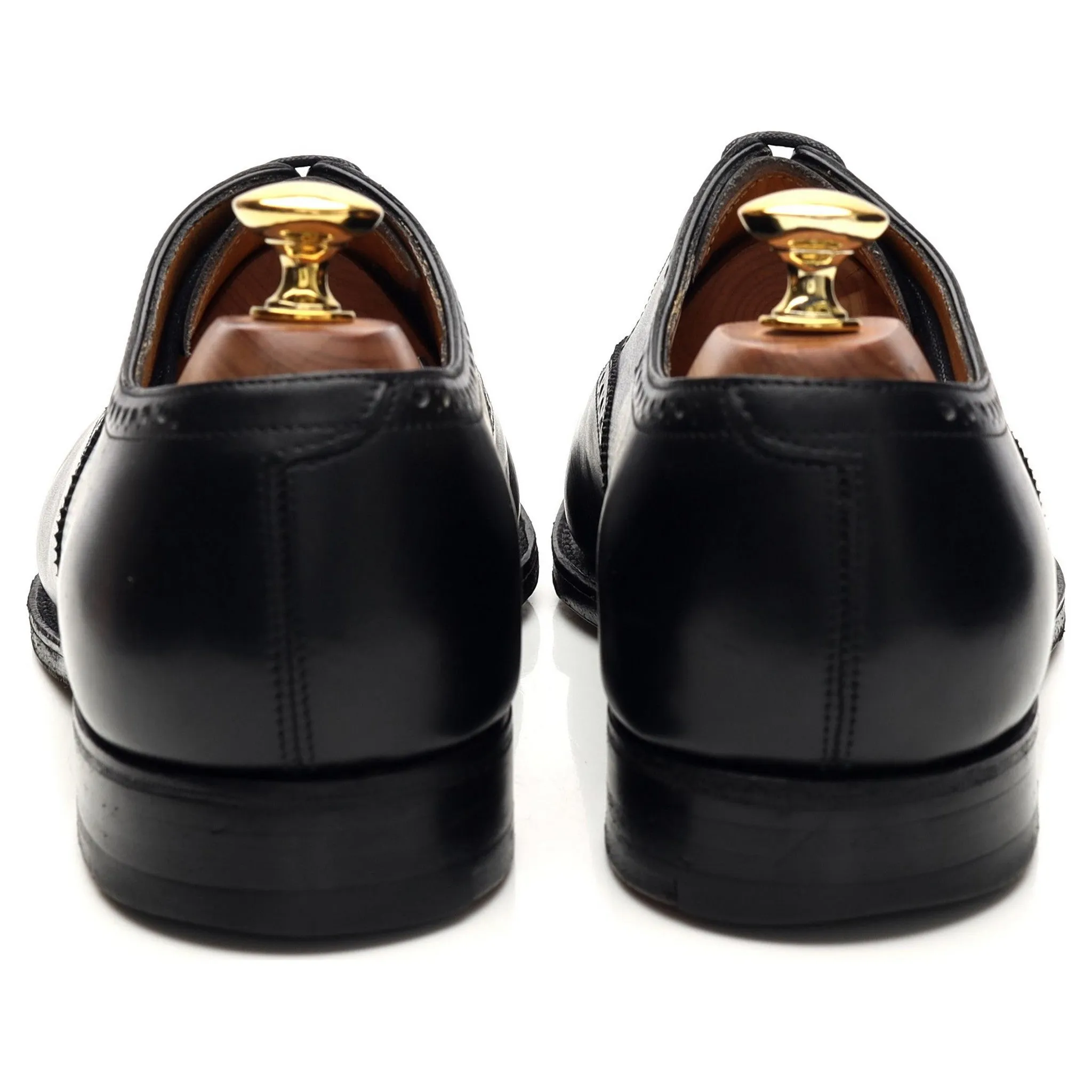 'Seymour' Black Leather Oxford Brogues UK 6 E