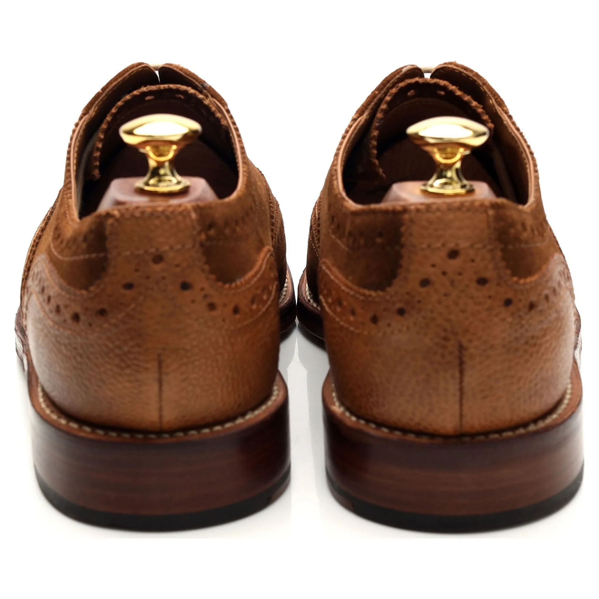 'Stanley' Snuff Brown Suede Oxofrd Brogues UK 9.5 G