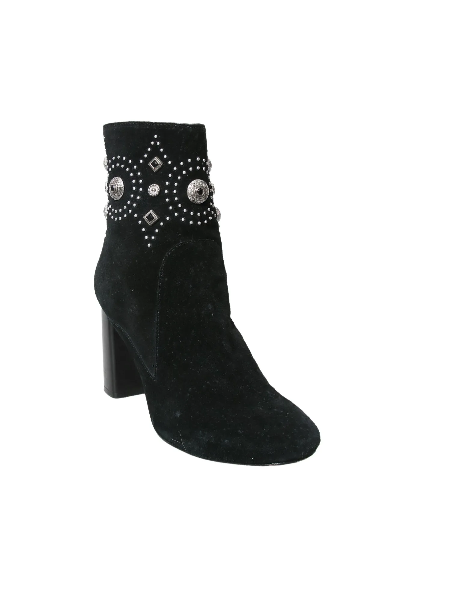 Suede Studded Boots