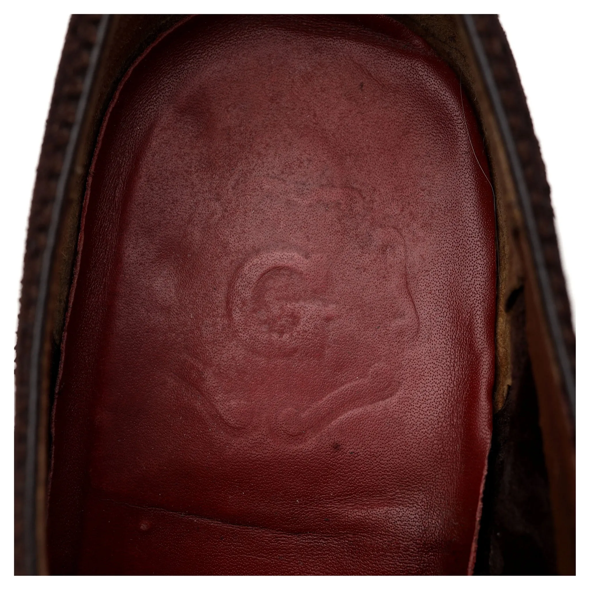 'Tom' Dark Brown Suede Oxford Semi Brogues UK 7 F