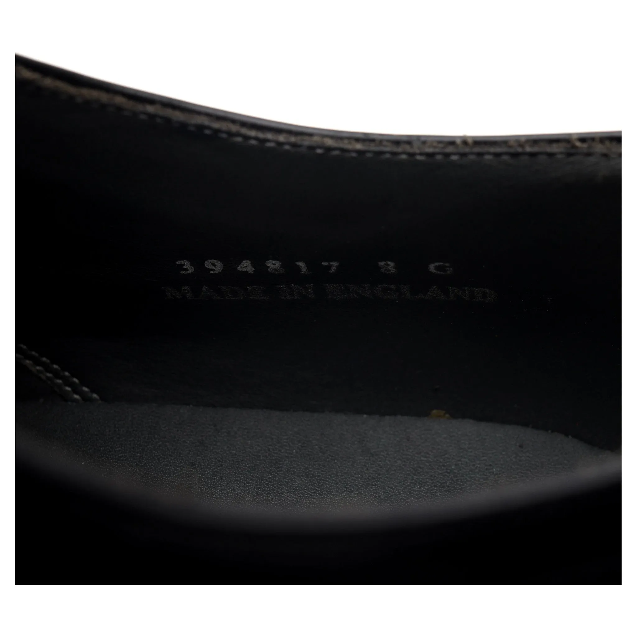 'Woodbridge' Black Leather Derby Brogues UK 8 G
